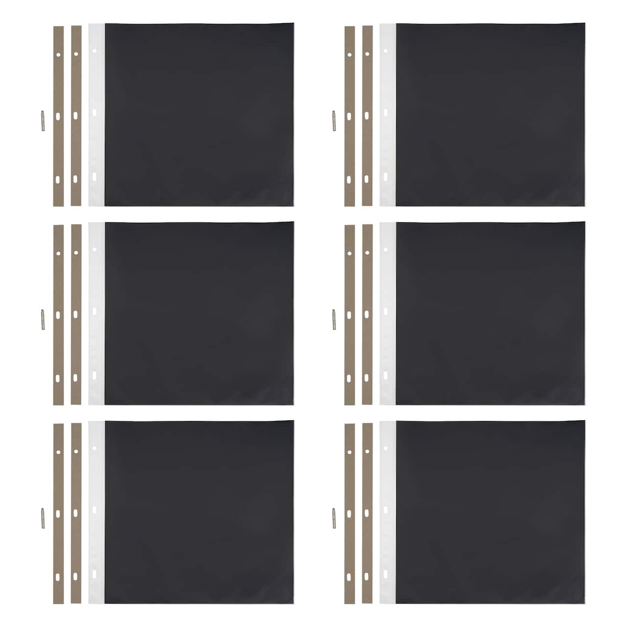 6 Packs: 20 ct. (120 total) 12" x 12" Black Scrapbook Refill Pages by Recollections™